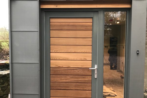 new cedar clad door